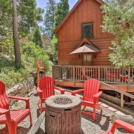 Steps To Lake Cabin With Deck In Lake Arrowhead Villa Esterno foto