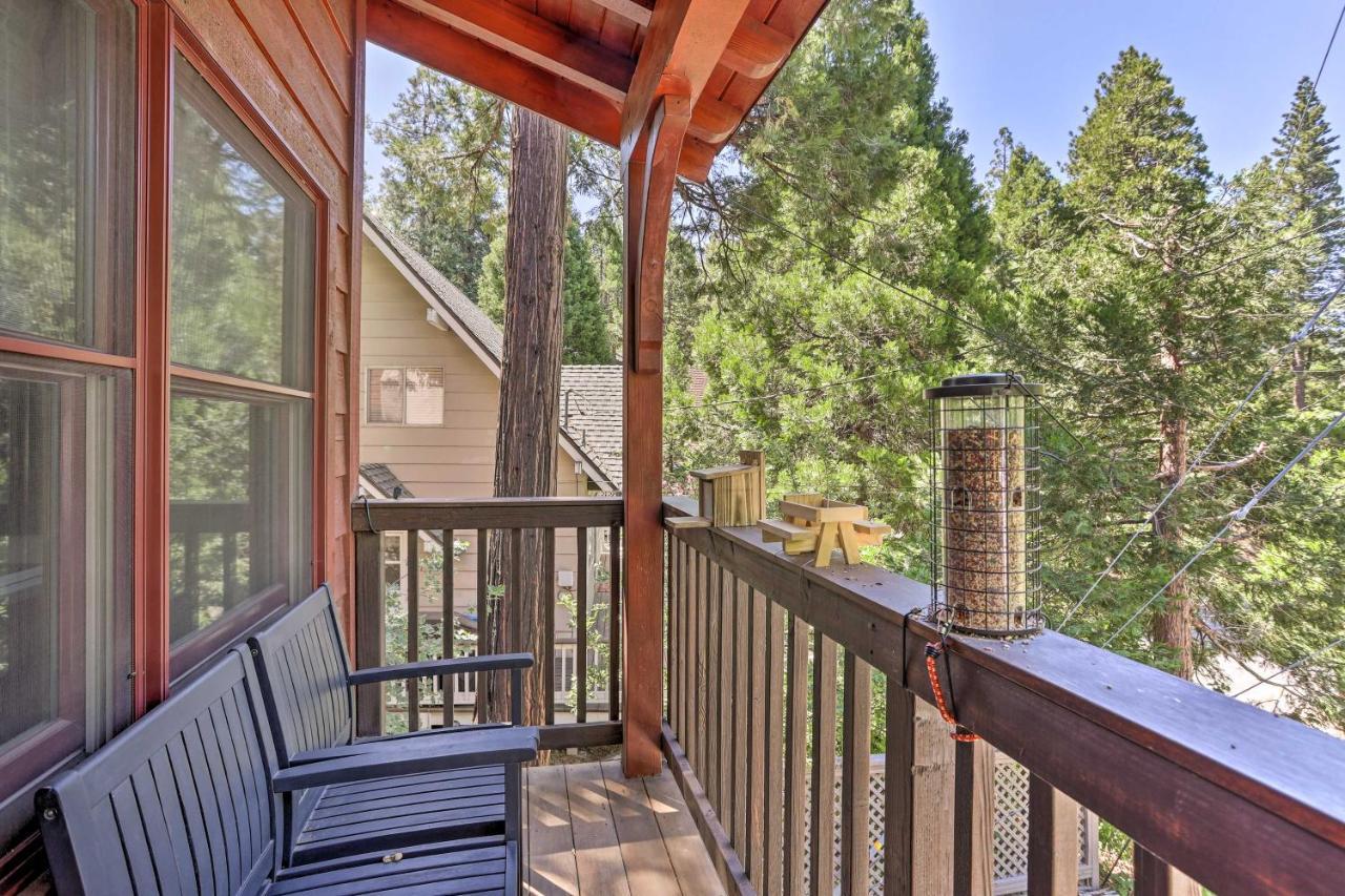 Steps To Lake Cabin With Deck In Lake Arrowhead Villa Esterno foto